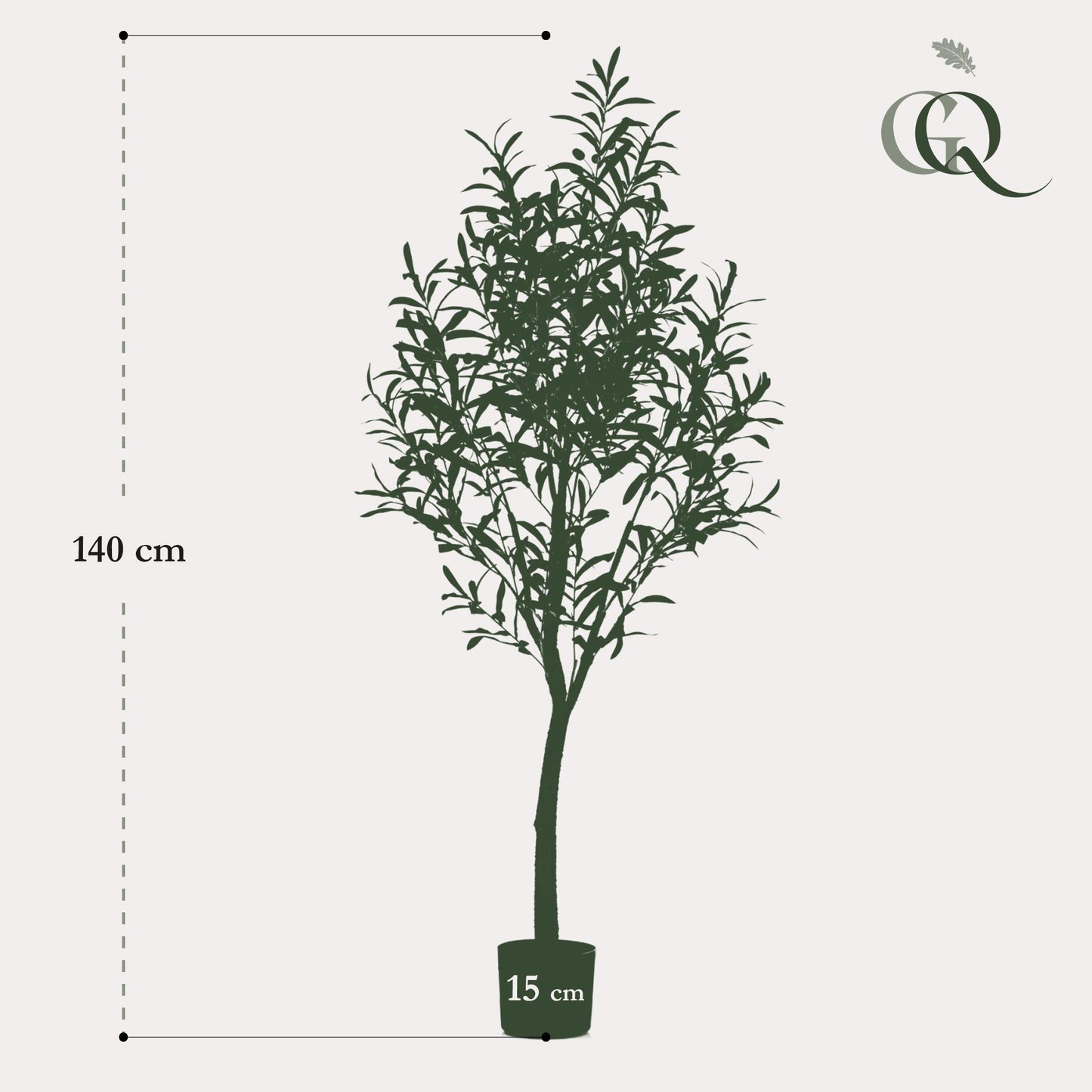 Kunst Olijfboom - Olea europaea - Olijfboom - 140 cm - Forest Plants