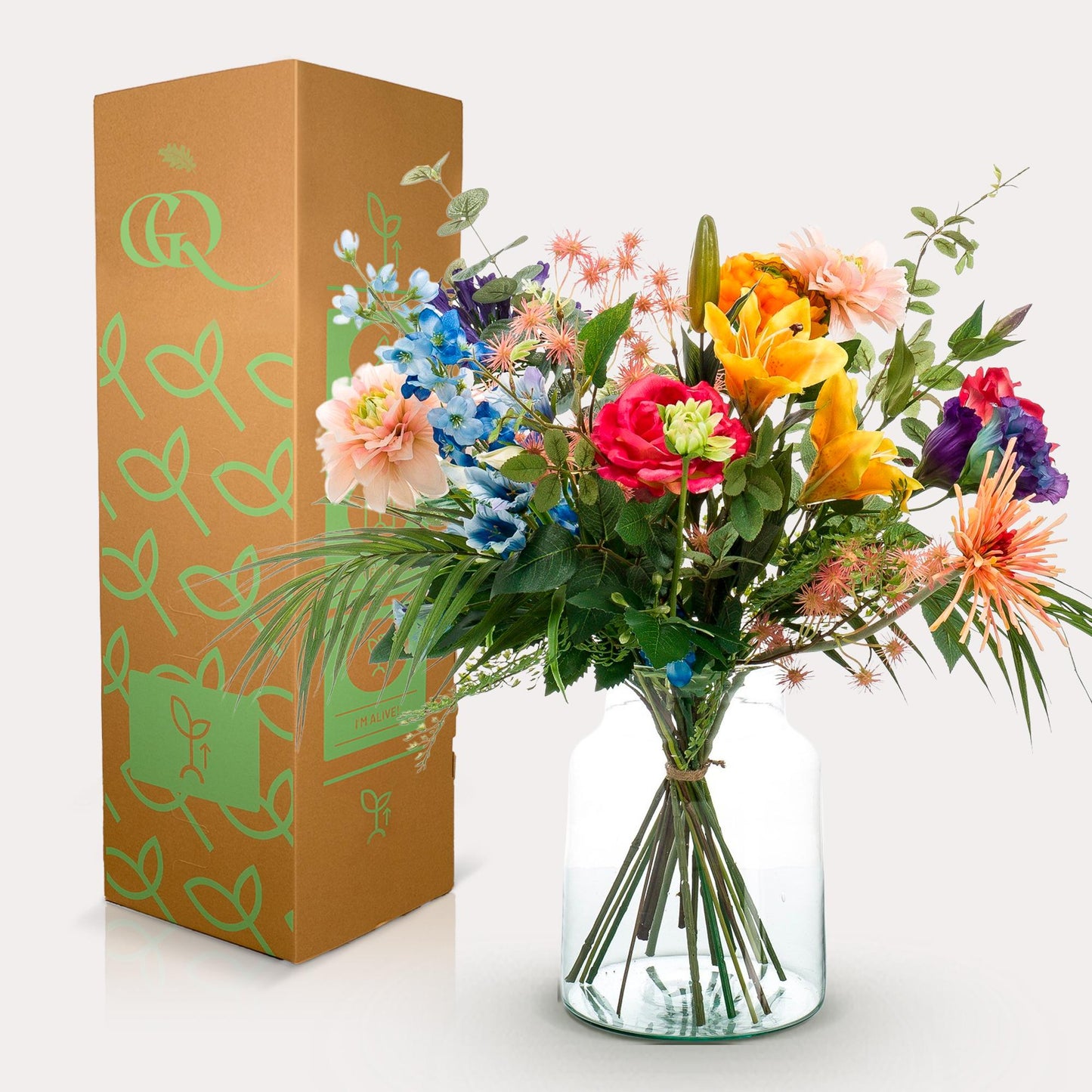 Kunstbloemen - Boeket M - Pretty Powerful - 67 cm - Forest Plants