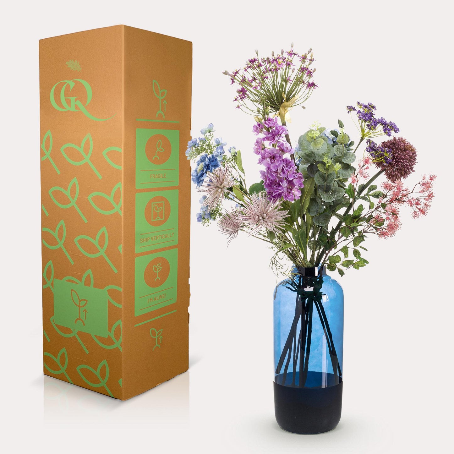 Kunstbloemen - Boeket XL - Power of Pastels - 90cm - Forest Plants