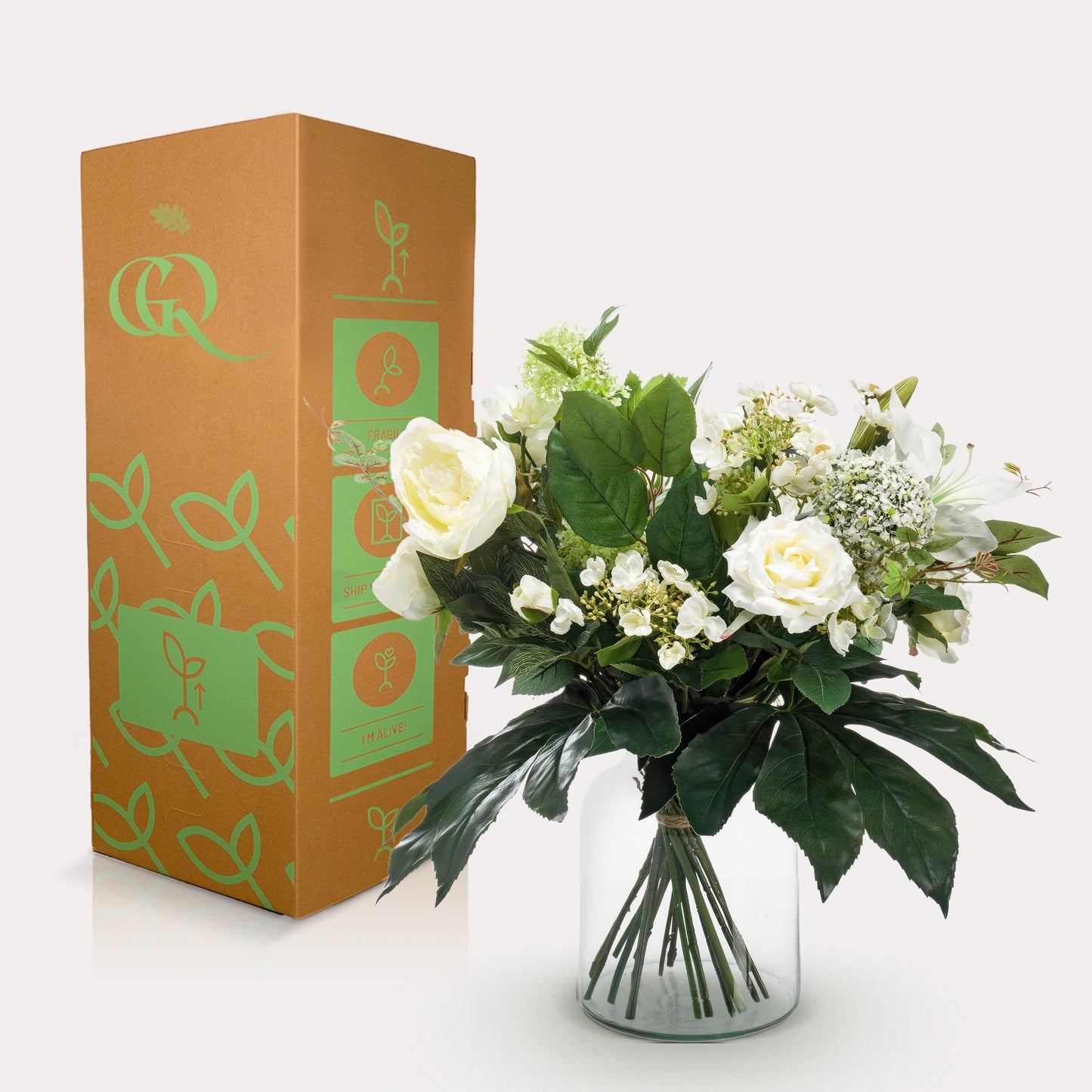 Kunstbloemen - Boeket - White Dream - 60 cm - Forest Plants