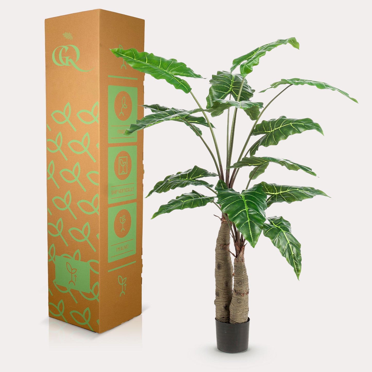 Kunstplant - Alocasia - Olifantsoor - 150 cm - Forest Plants