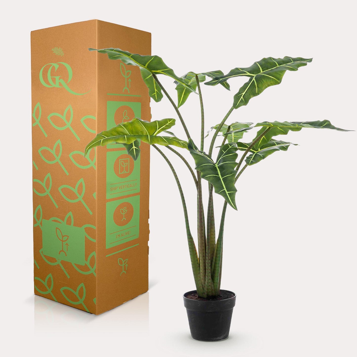Kunstplant - Alocasia Frydek - Olifantsoor - 120 cm - Forest Plants
