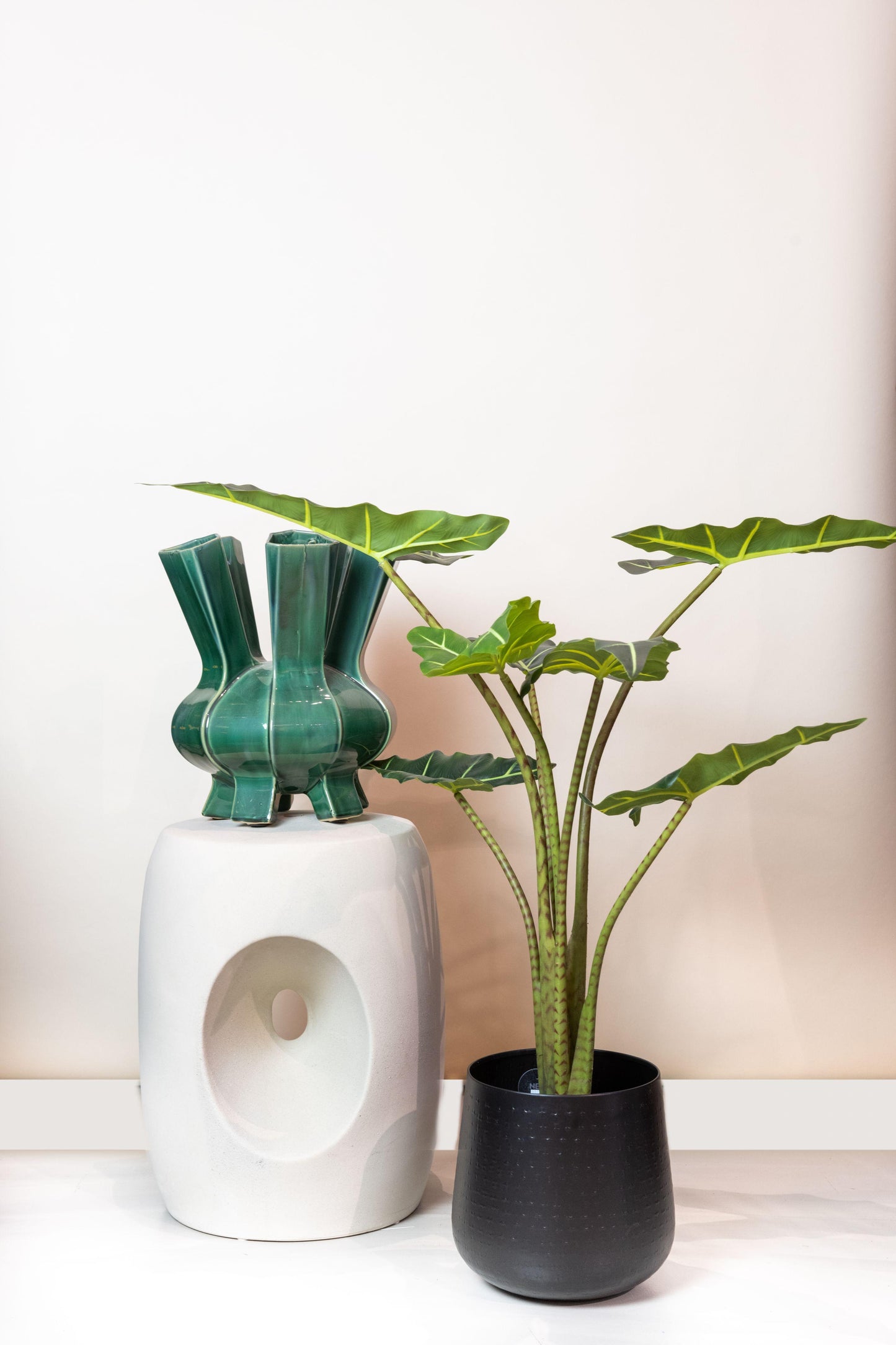 Kunstplant - Alocasia Frydek - Olifantsoor - 80 cm - Forest Plants