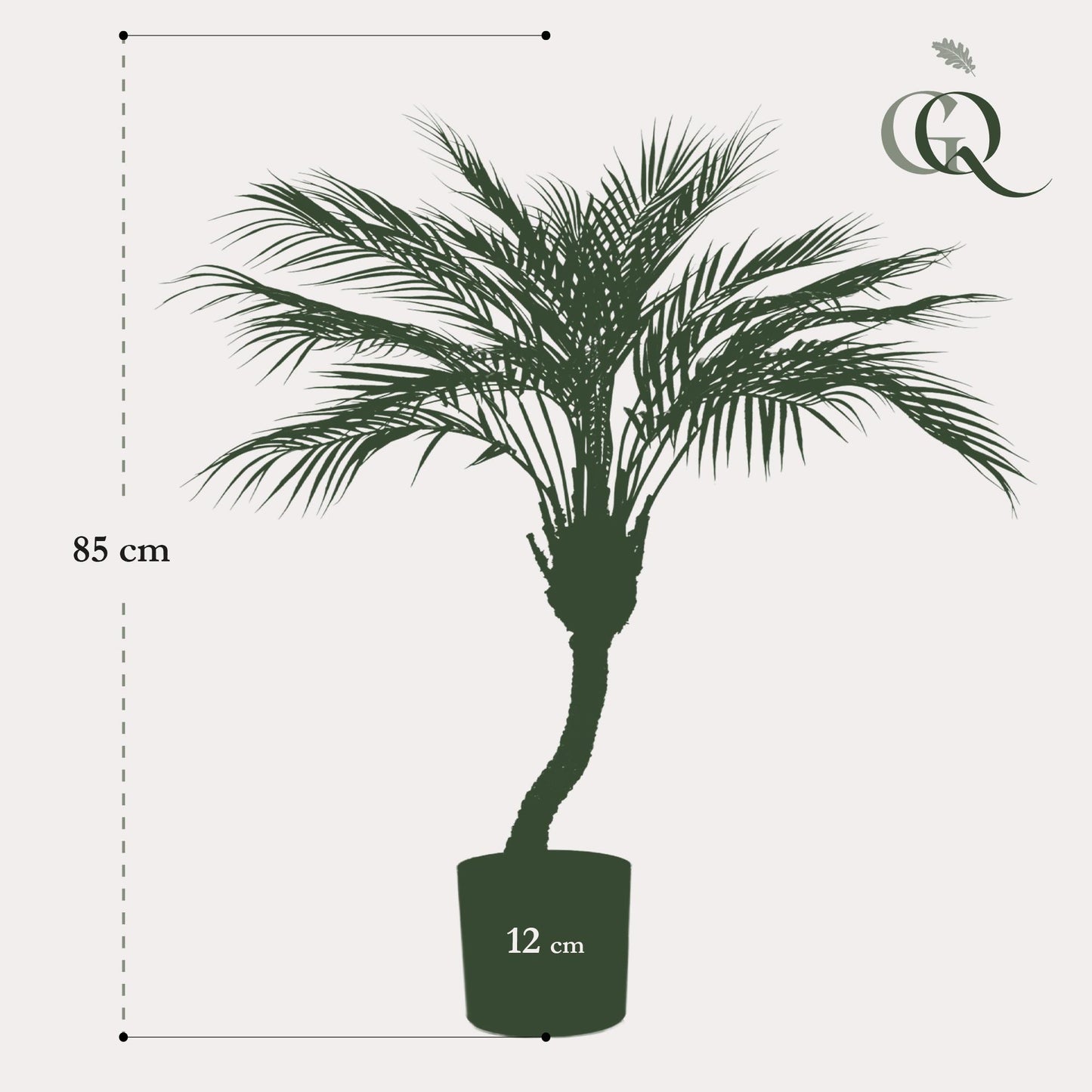 Kunstplant - Chamaedorea - Bergpalm - 85 cm - Forest Plants