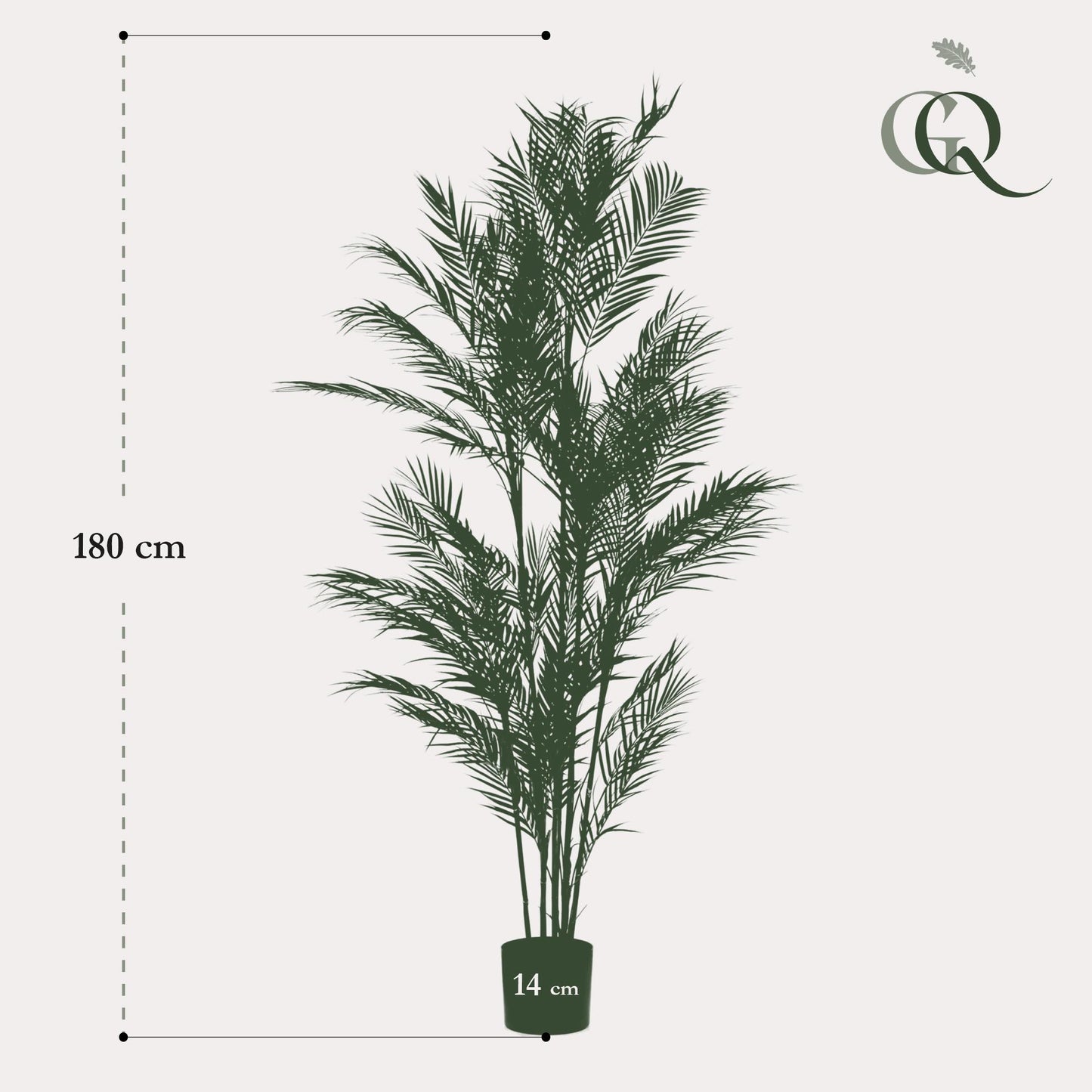 Kunstplant - Chamaedorea Elegans - Bergpalm - 180 cm - Forest Plants