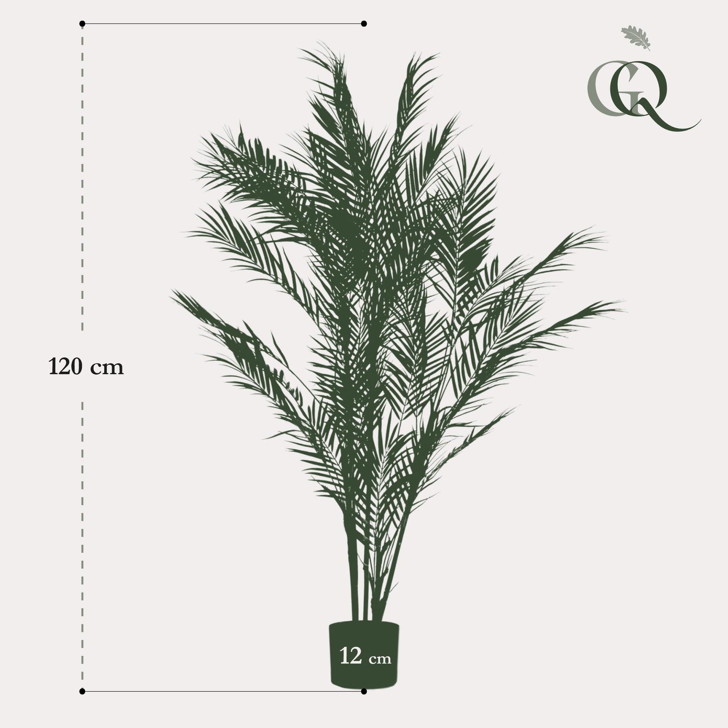 Kunstplant - Chamaedorea Elegans - Bergpalm - 120 cm - Forest Plants