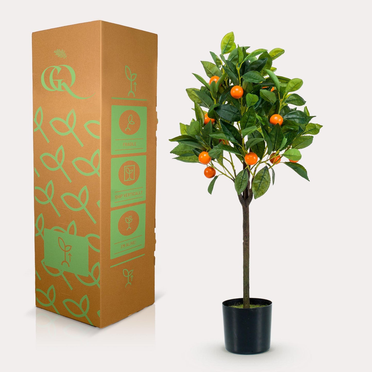 Kunstplant - Citrus Sinensis - Sinaasappelboom - 75 cm - Forest Plants