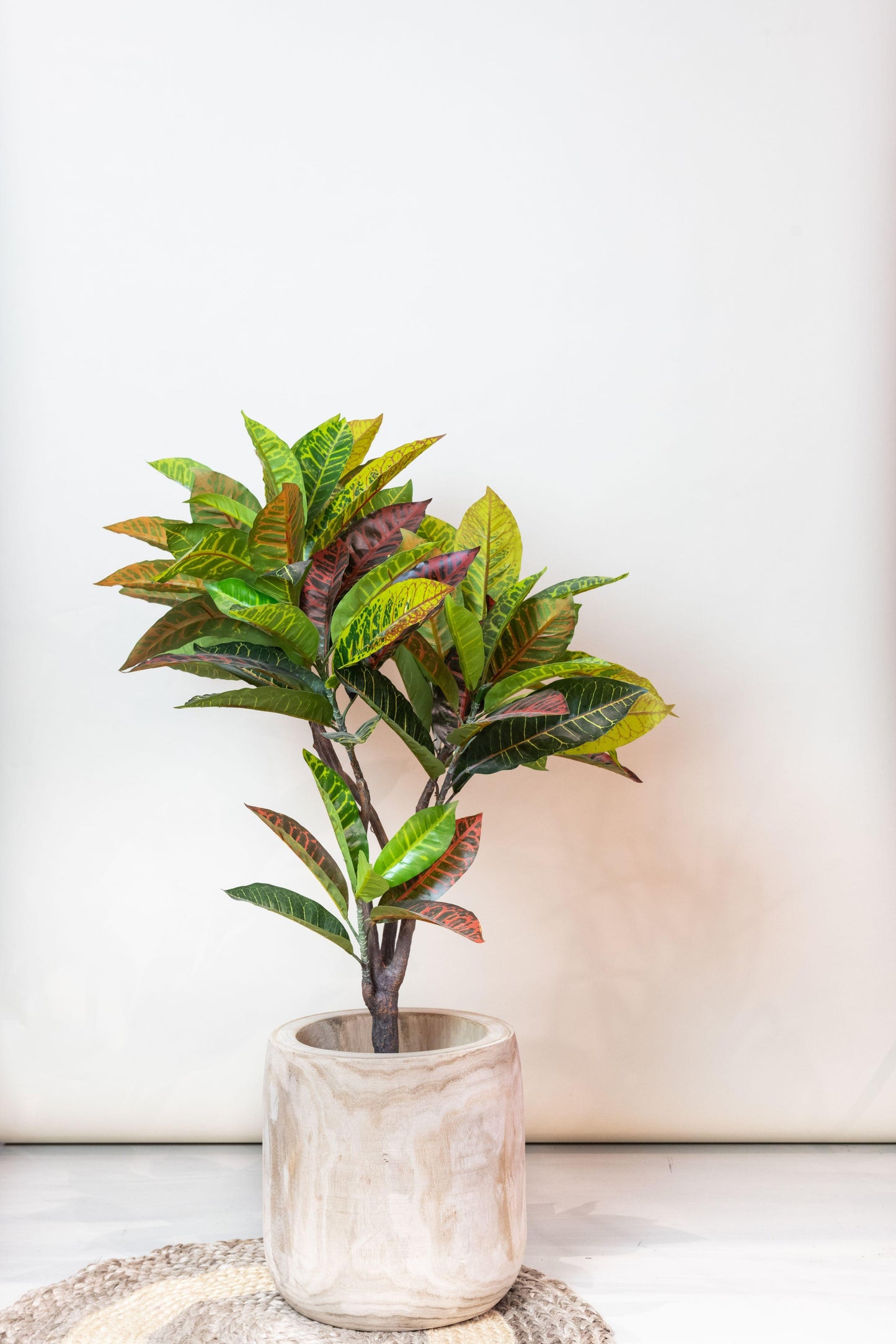 Kunstplant - Croton Codiaeum - Wonderstruik - 95 cm - Forest Plants