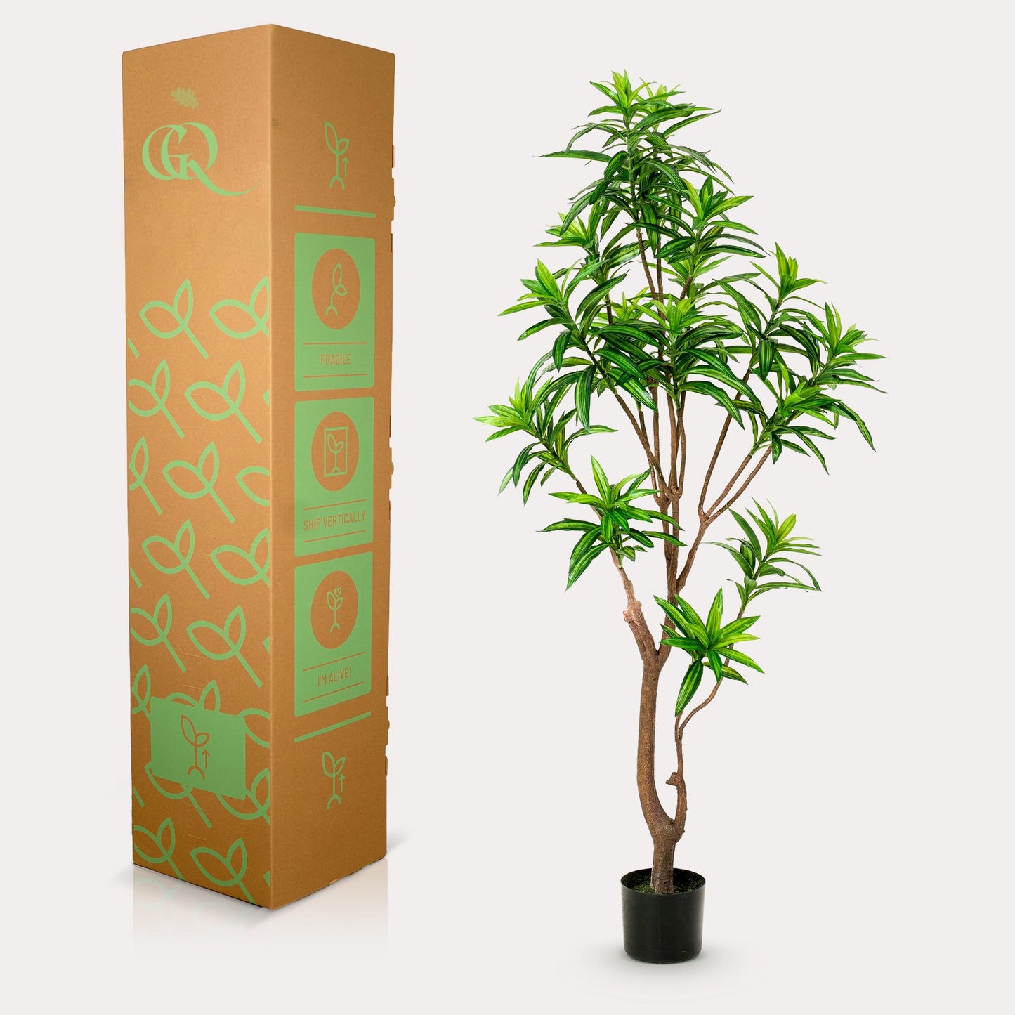 Kunstplant - Dracaena - Drakenboom - 155 cm - Forest Plants