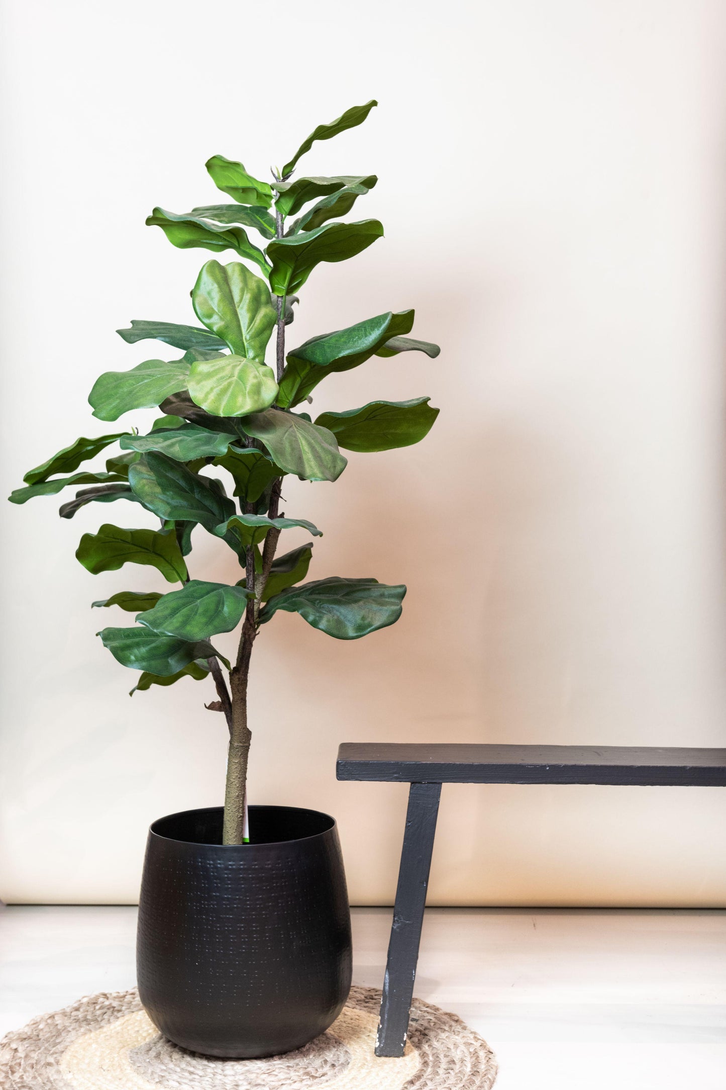 Kunstplant - Ficus Lyrata - Tabaksplant - 120 cm - Forest Plants