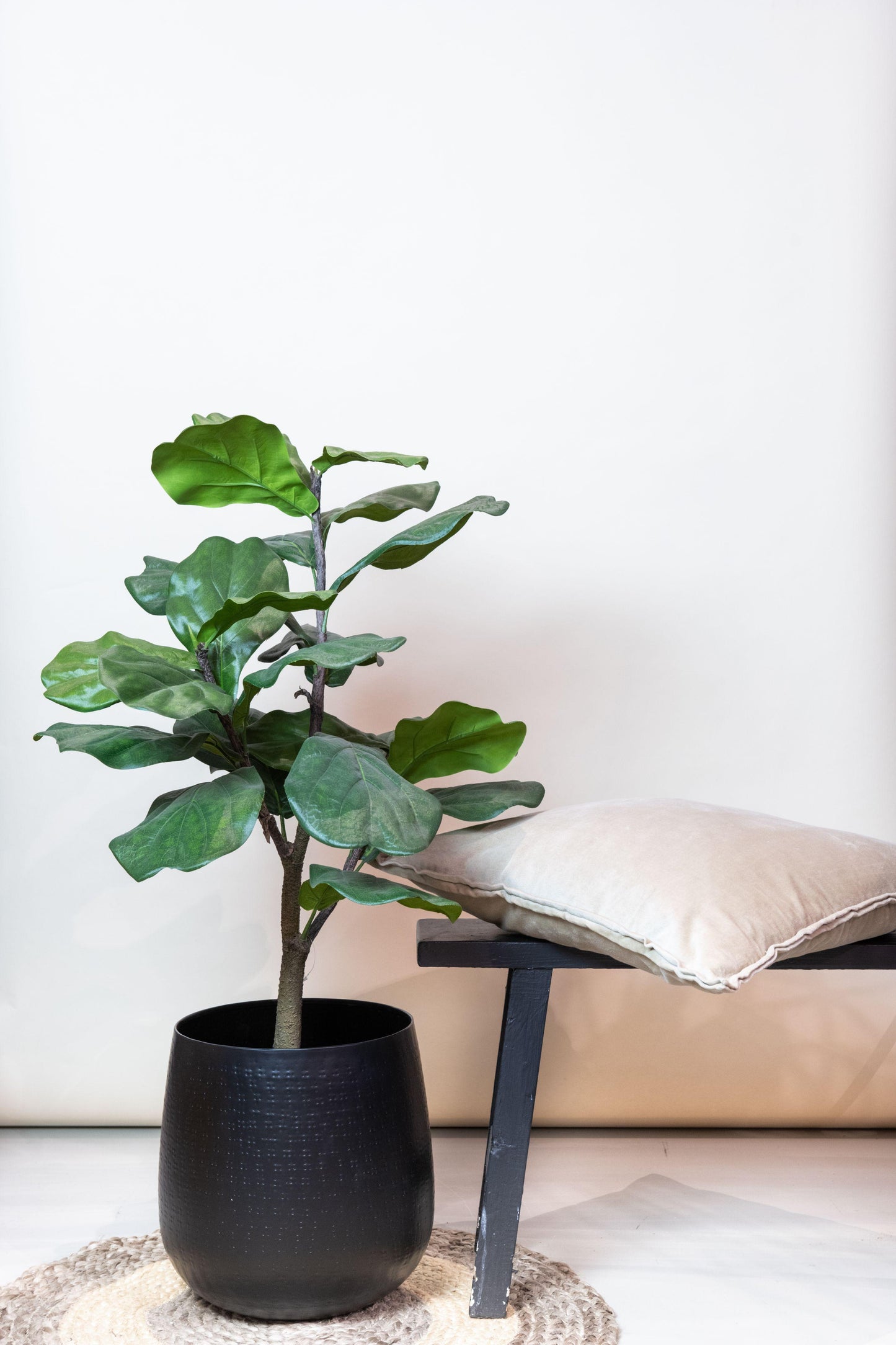Kunstplant - Ficus Lyrata - Tabaksplant - 90 cm - Forest Plants