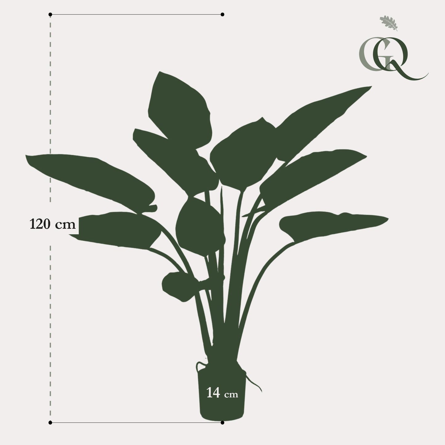 Kunstplant - Philodendron - 120 cm - Forest Plants