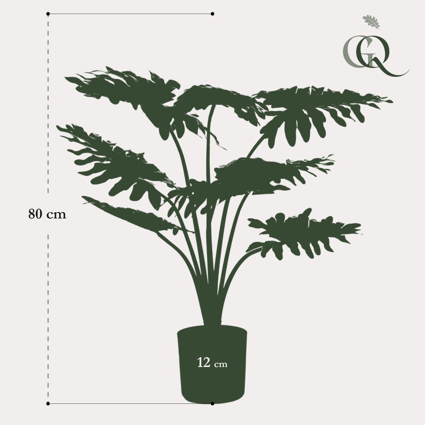 Kunstplant - Philodendron - 60 cm - Forest Plants