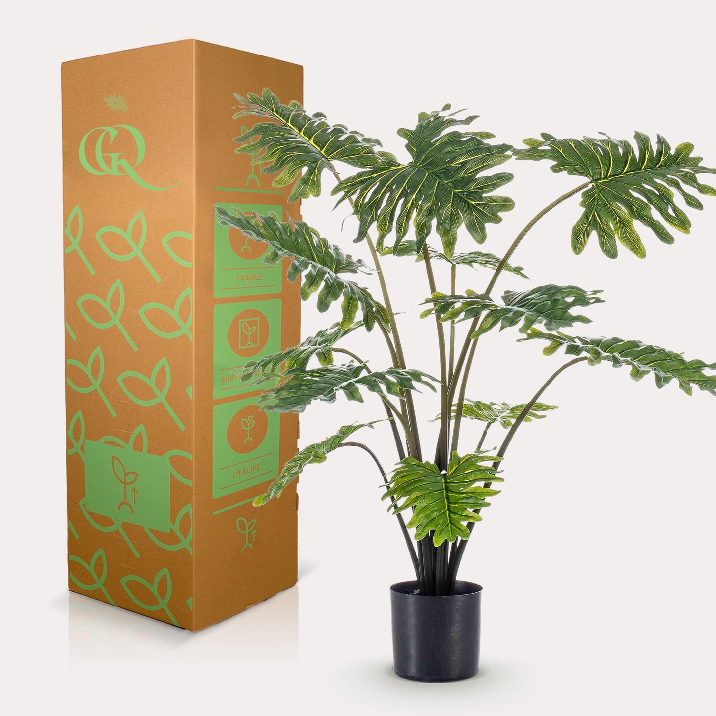 Kunstplant - Philodendron - 80 cm - Forest Plants