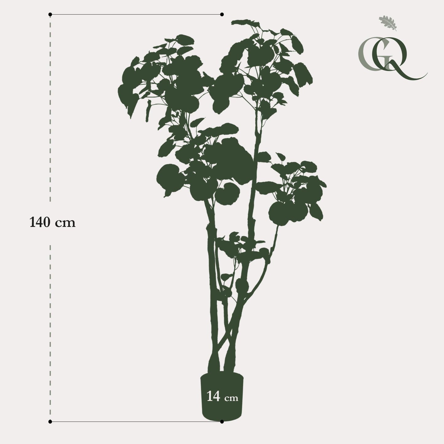 Kunstplant - Polyscias - Aralia - 135 cm - Forest Plants