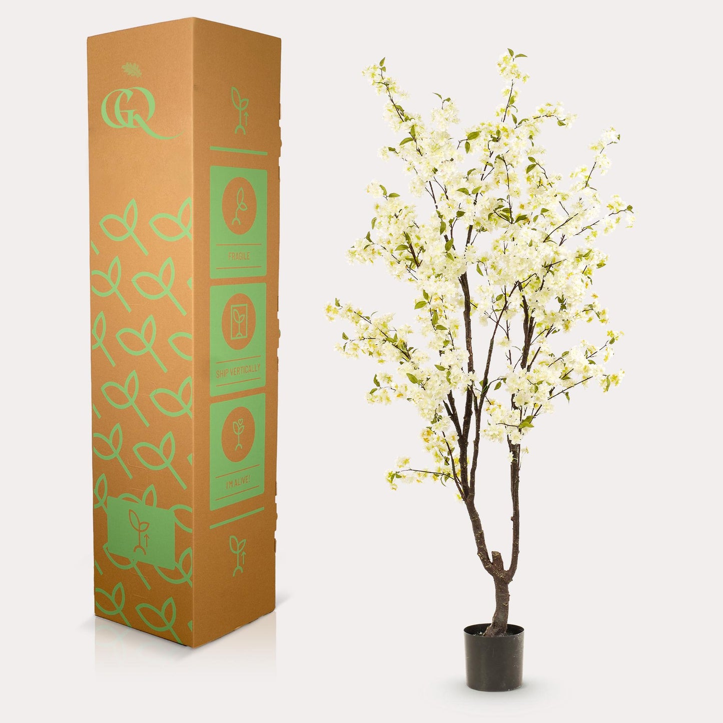 Kunstplant - Prunus - Kersenbloesem - 210cm - Forest Plants