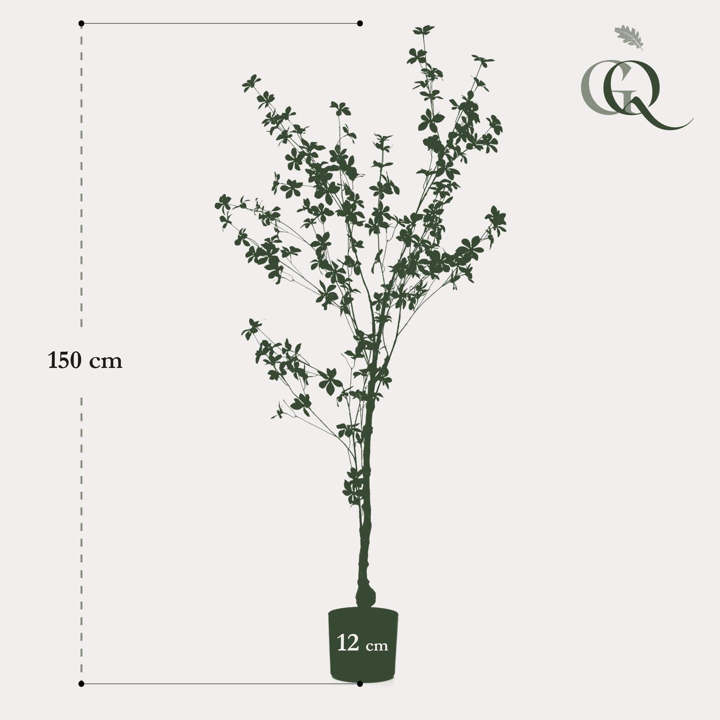 Kunstplant - Tropaeolum Speciosum - Oost Indische Kers - 150 cm - Forest Plants