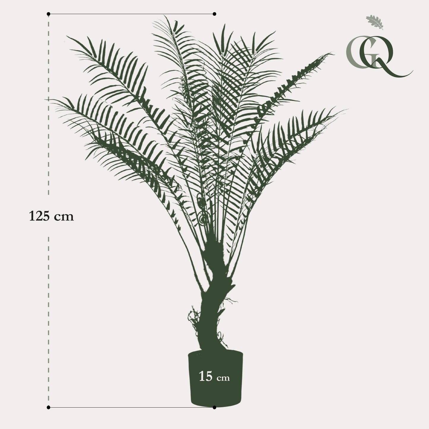Kunstplant - Boomvaren - 125 cm - Forest Plants