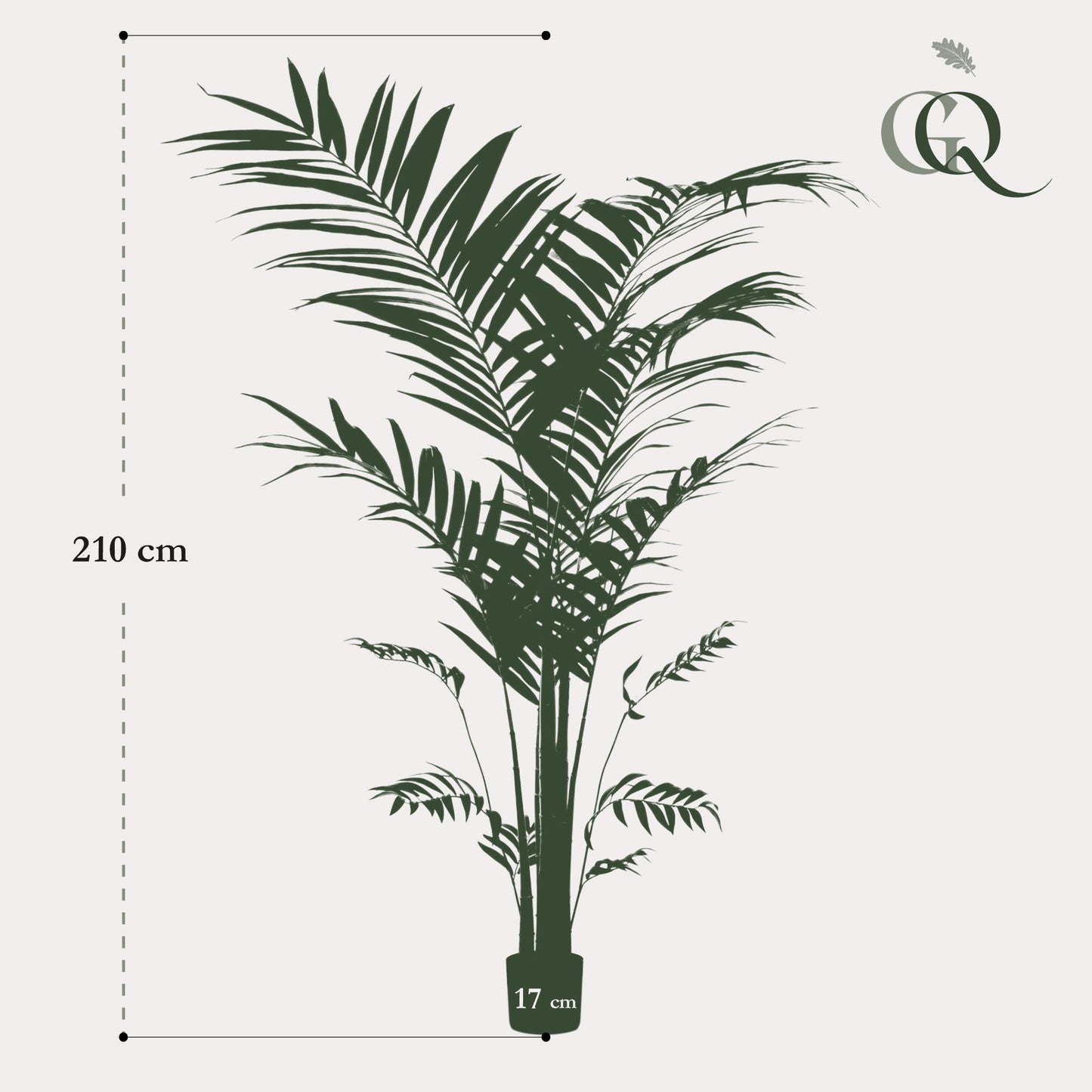 Kunstplant - Kentiapalm - 210 cm - Forest Plants