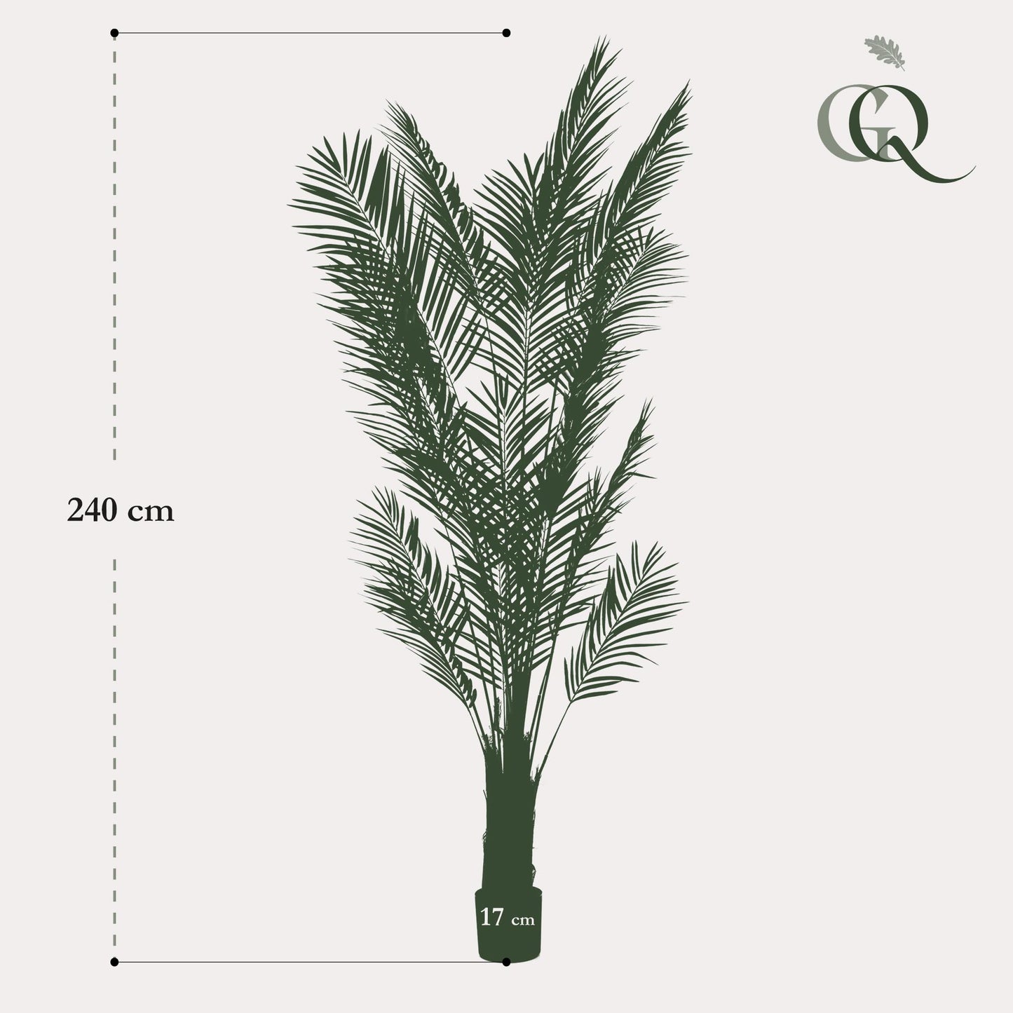 Kunstplant - Areca Lutescens - Goudpalm - 240 cm - Forest Plants