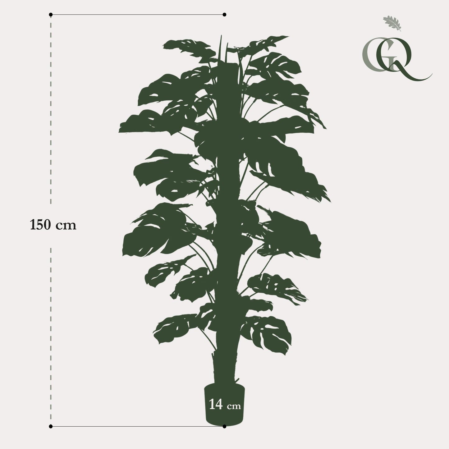Kunstplant - Monstera Deliciosa - 150 cm - Forest Plants