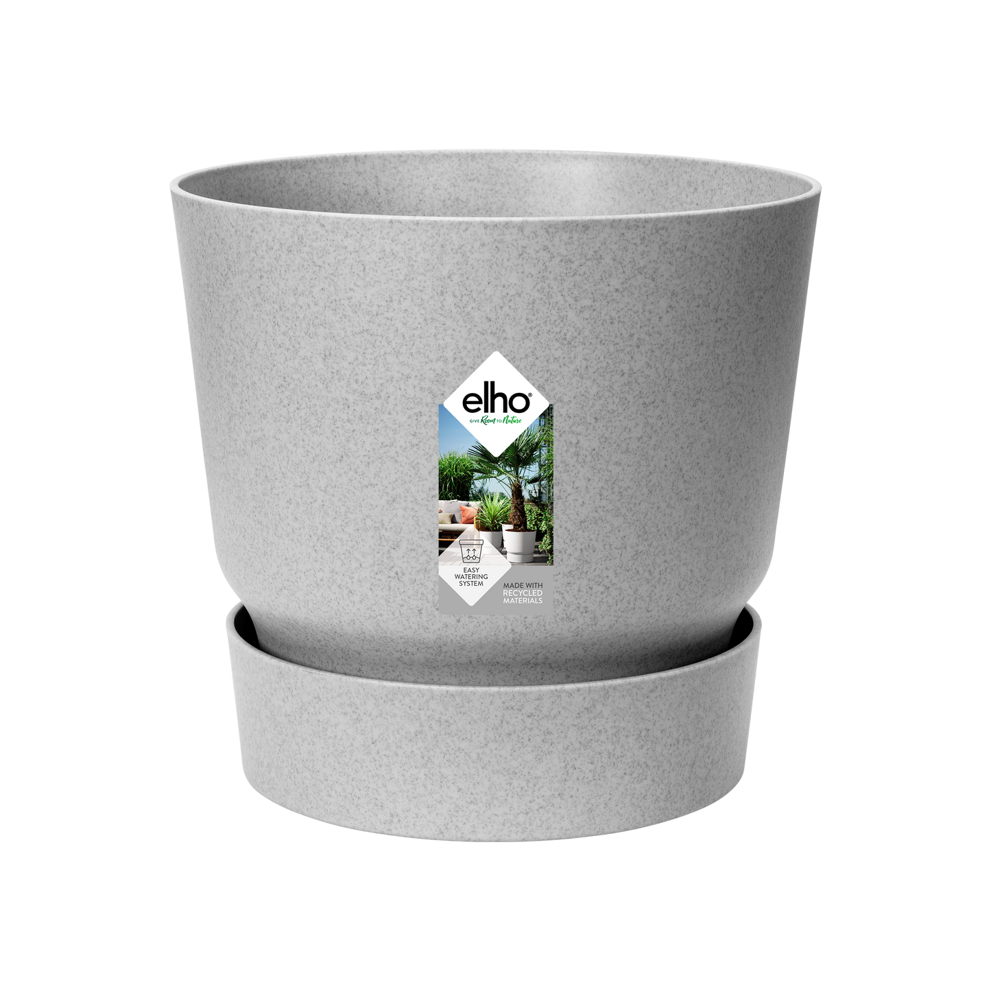 Elho Greenville Round pot, grey - D24 x H23