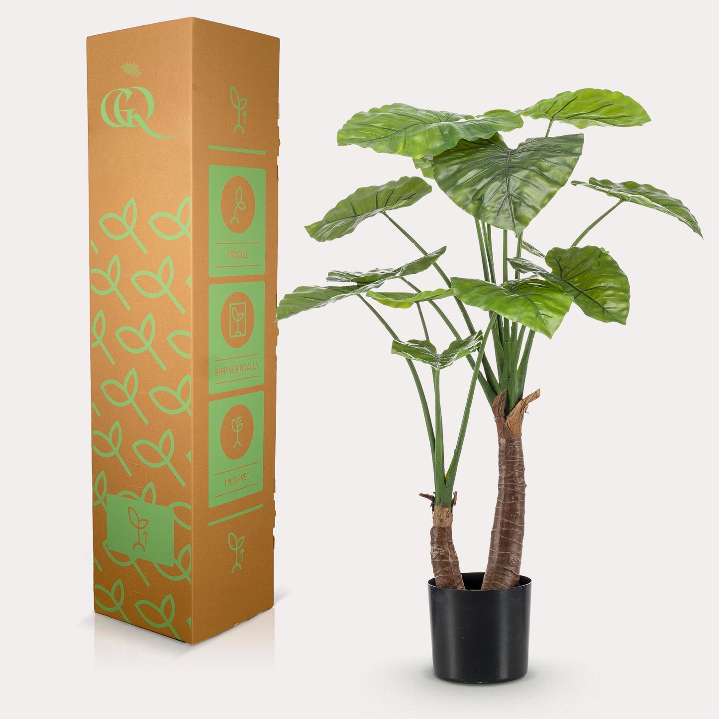 Kunstplant - Alocasia - Olifantsoor - 110 cm - Forest Plants