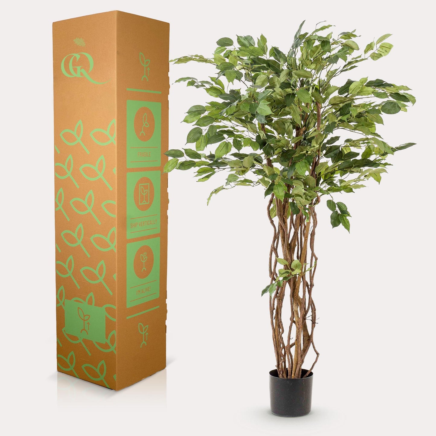 kunstplant - Ficus liana - Vioolbladplant - 140 cm - Forest Plants
