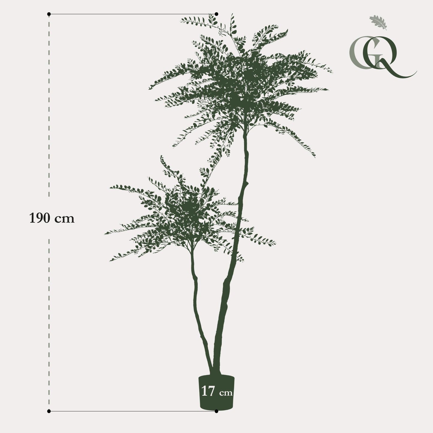 Kunstplant - Sophora tree - Honingboom - 190 cm - Forest Plants