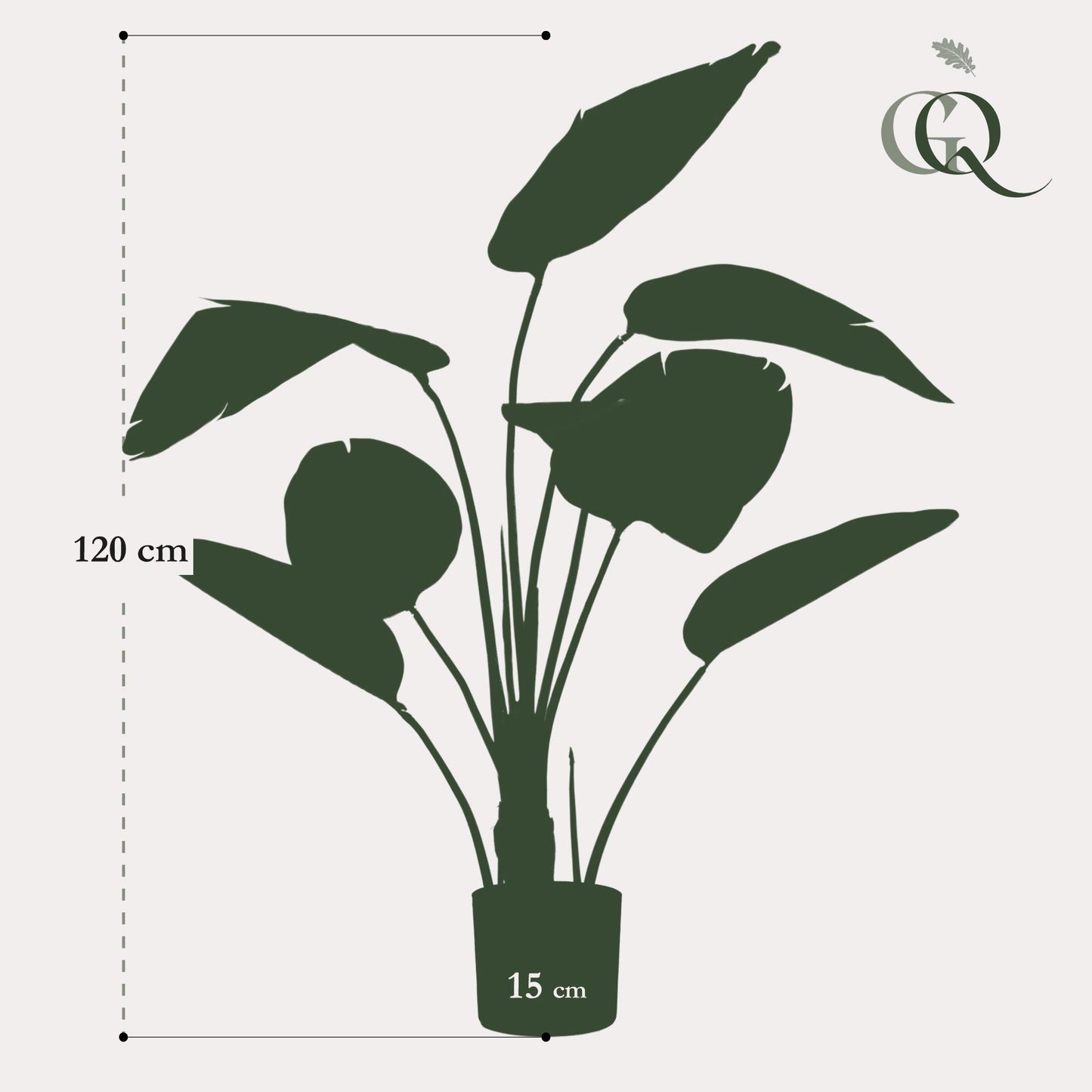 Kunstplant - Strelitzia Nicolai - Paradijsvogelbloem - 120 cm - Forest Plants
