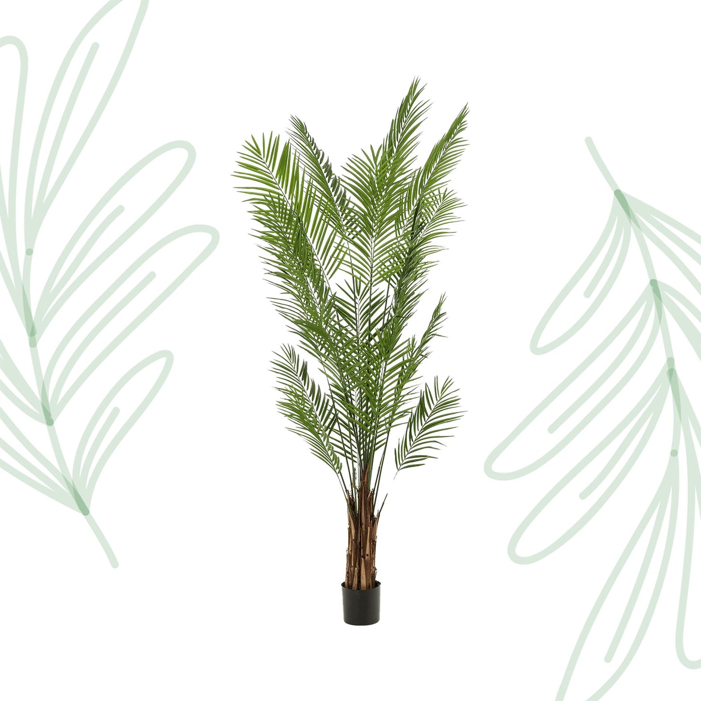 Kunstplant - Areca Lutescens - Goudpalm - 240 cm - Forest Plants