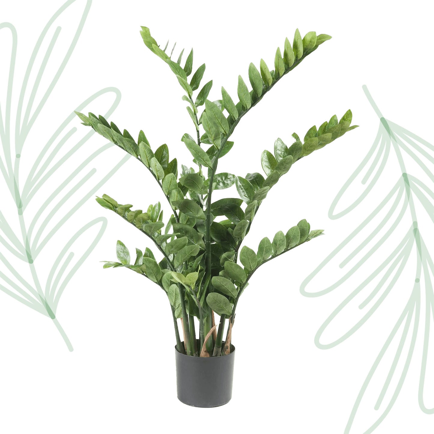Kunstplant - Zamioculcas - Kamerpalm - 110 cm - Forest Plants