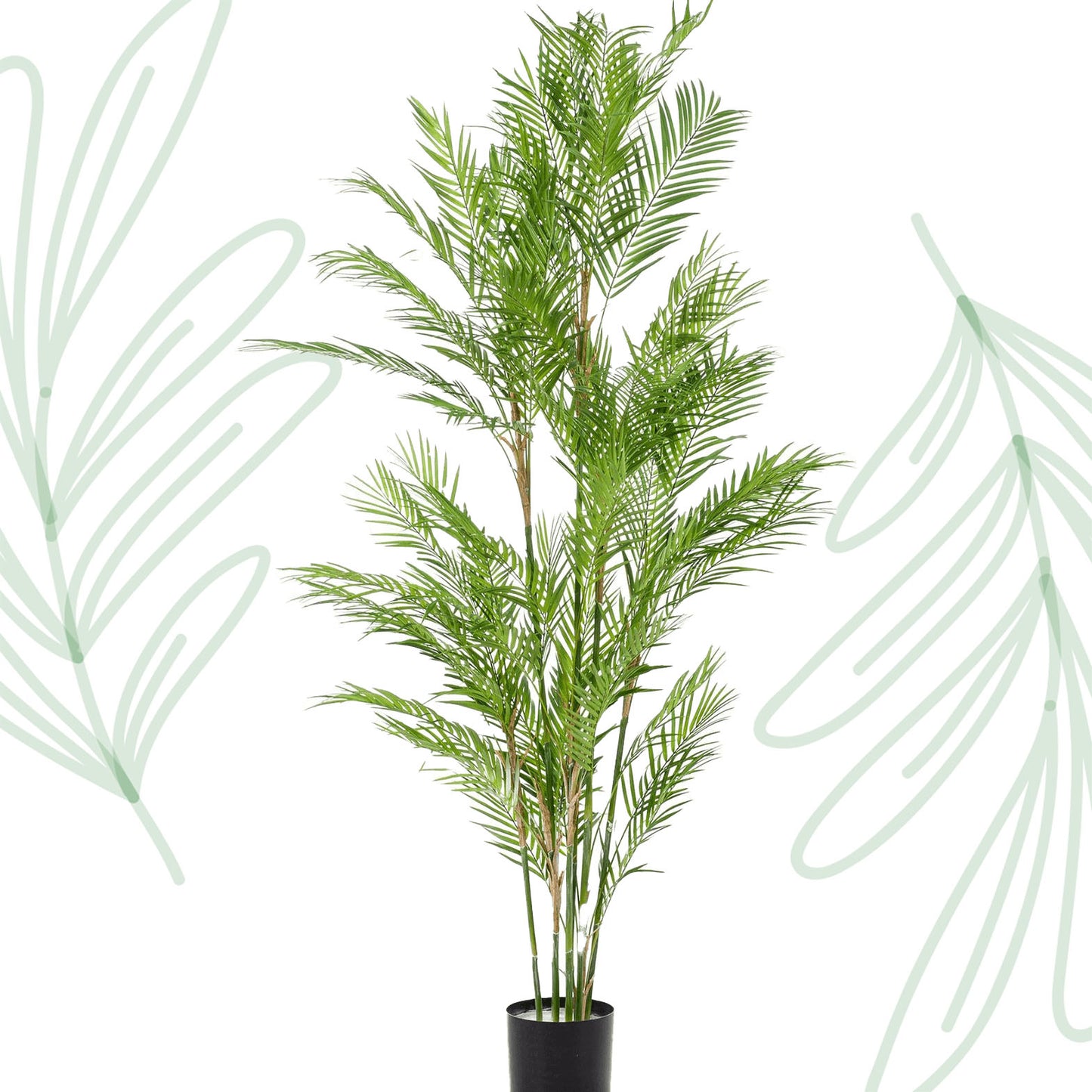 Kunstplant - Chamaedorea Elegans - Bergpalm - 180 cm - Forest Plants