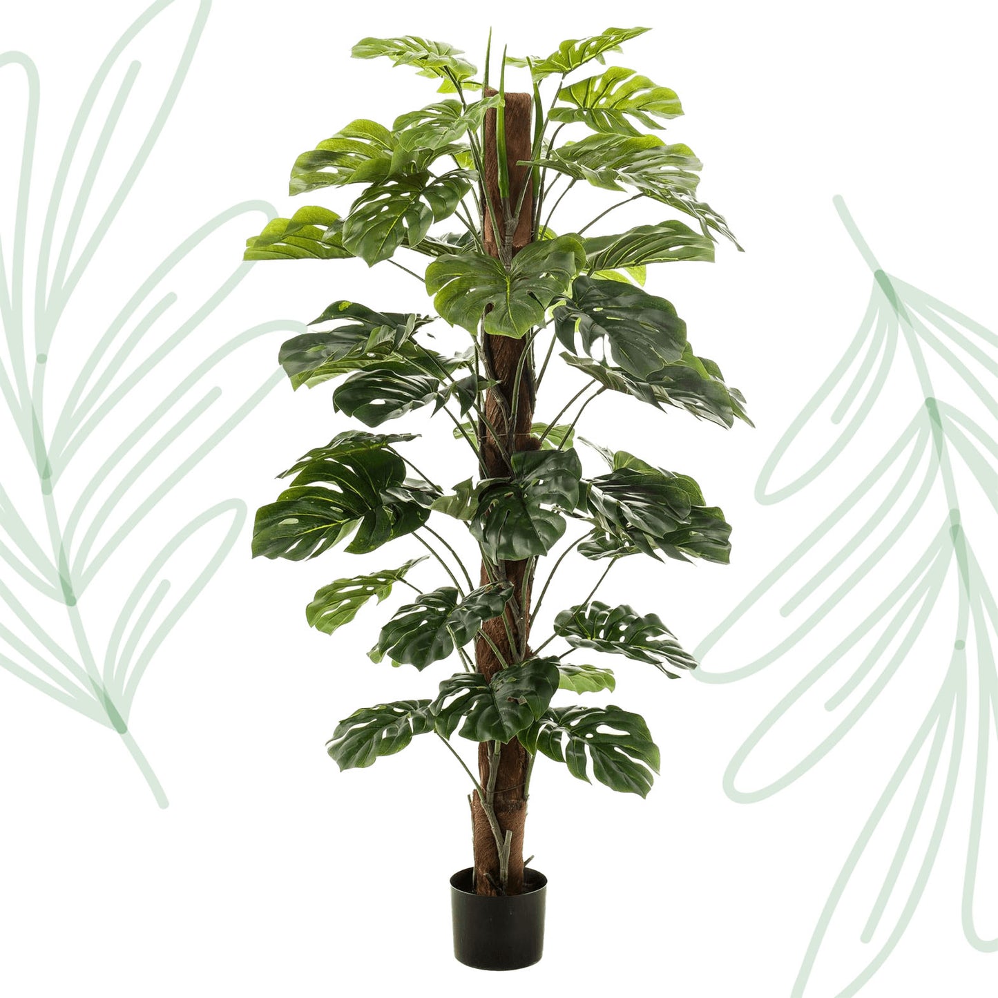 Kunstplant - Monstera Deliciosa - 150 cm - Forest Plants