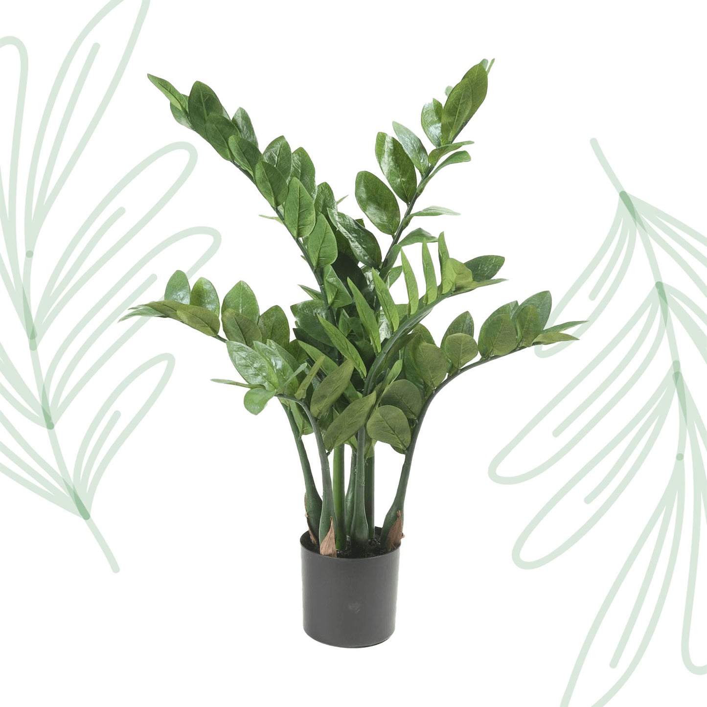 Kunstplant - Zamioculcas - Kamerpalm - 70 cm - Forest Plants