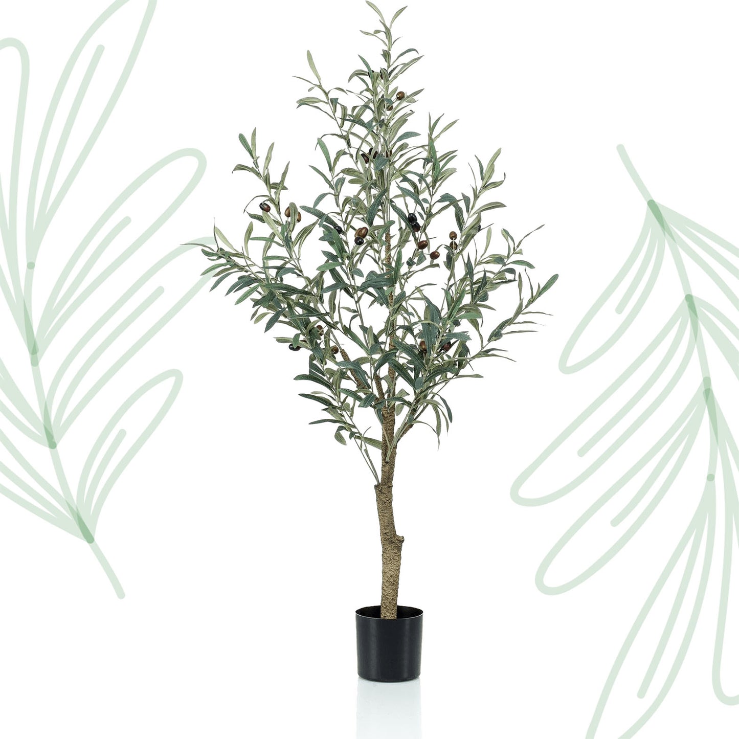 Kunst Olijfboom - Olea europaea - Olijfboom - 115 cm - Forest Plants