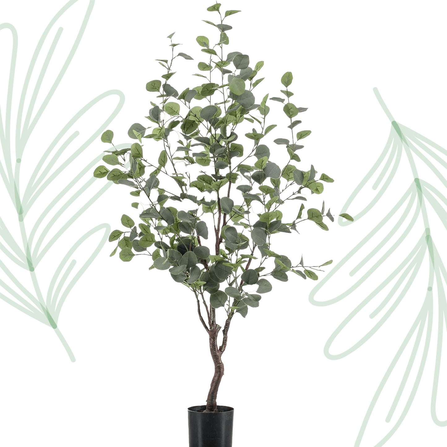 Kunstplant - Eucalyptus - Blauwe Gomboom - 120 cm - Forest Plants