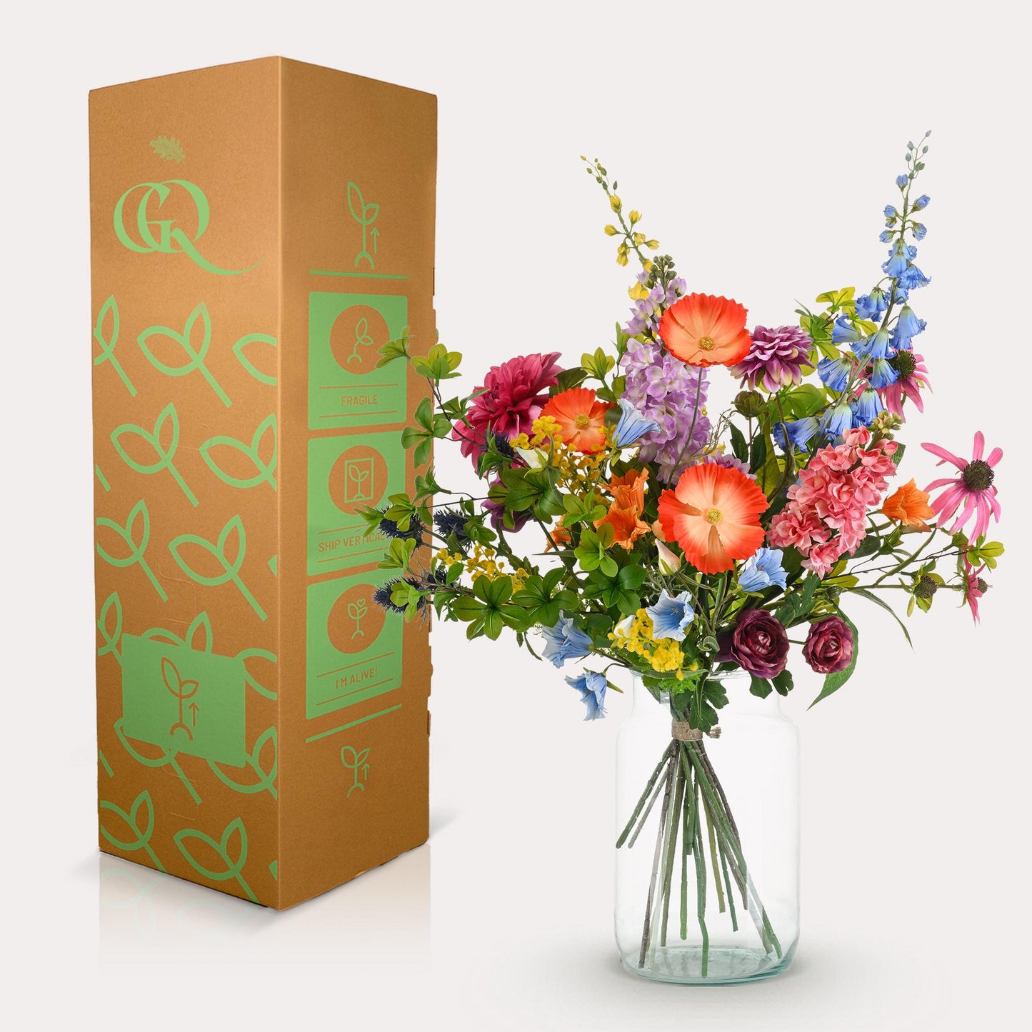 Kunstbloemen - Boeket XL -  Electric Love - 90cm - Forest Plants