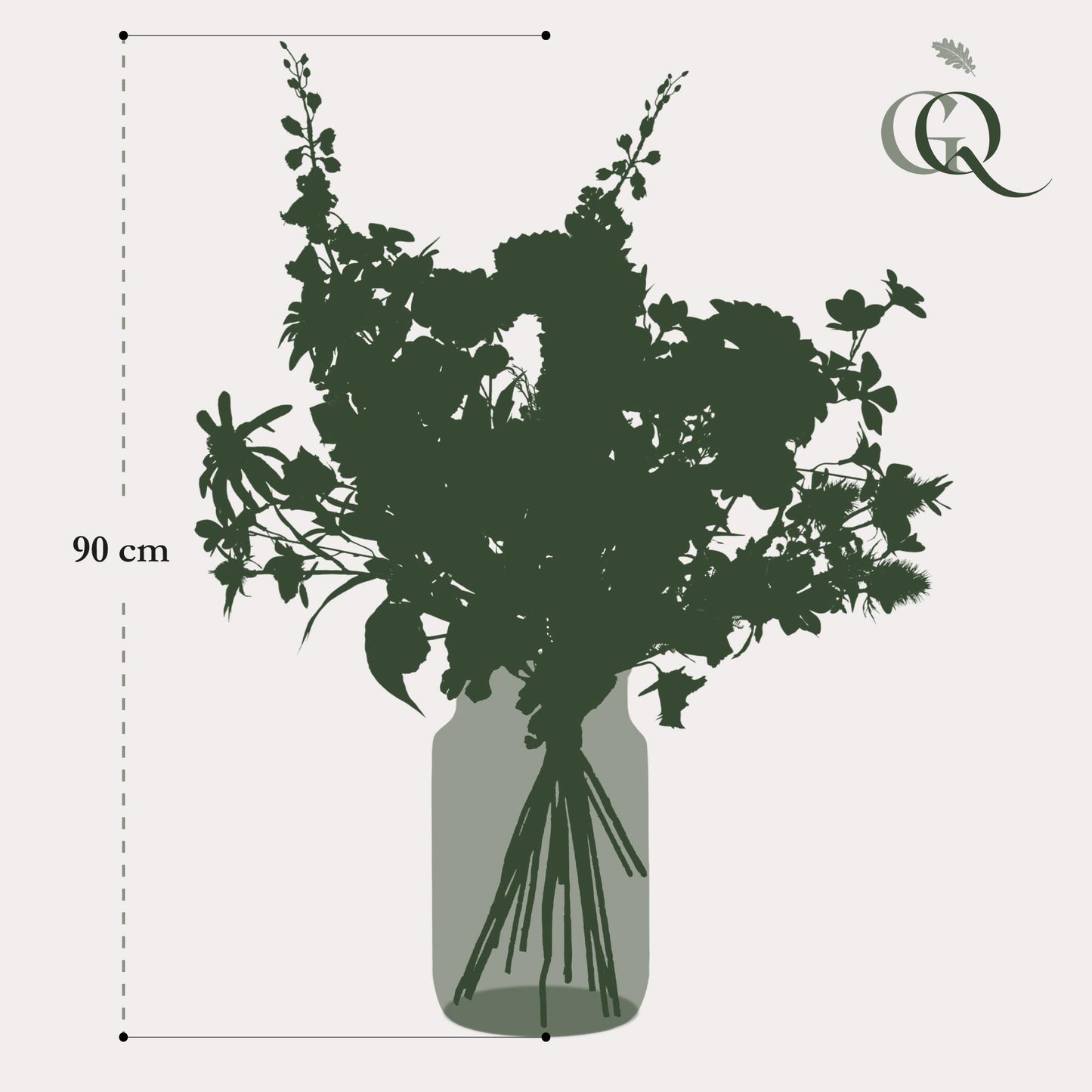 Kunstbloemen - Boeket XL -  Electric Love - 90cm - Forest Plants