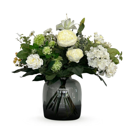 Kunstbloemen - Boeket - White Dream - 60 cm - Forest Plants