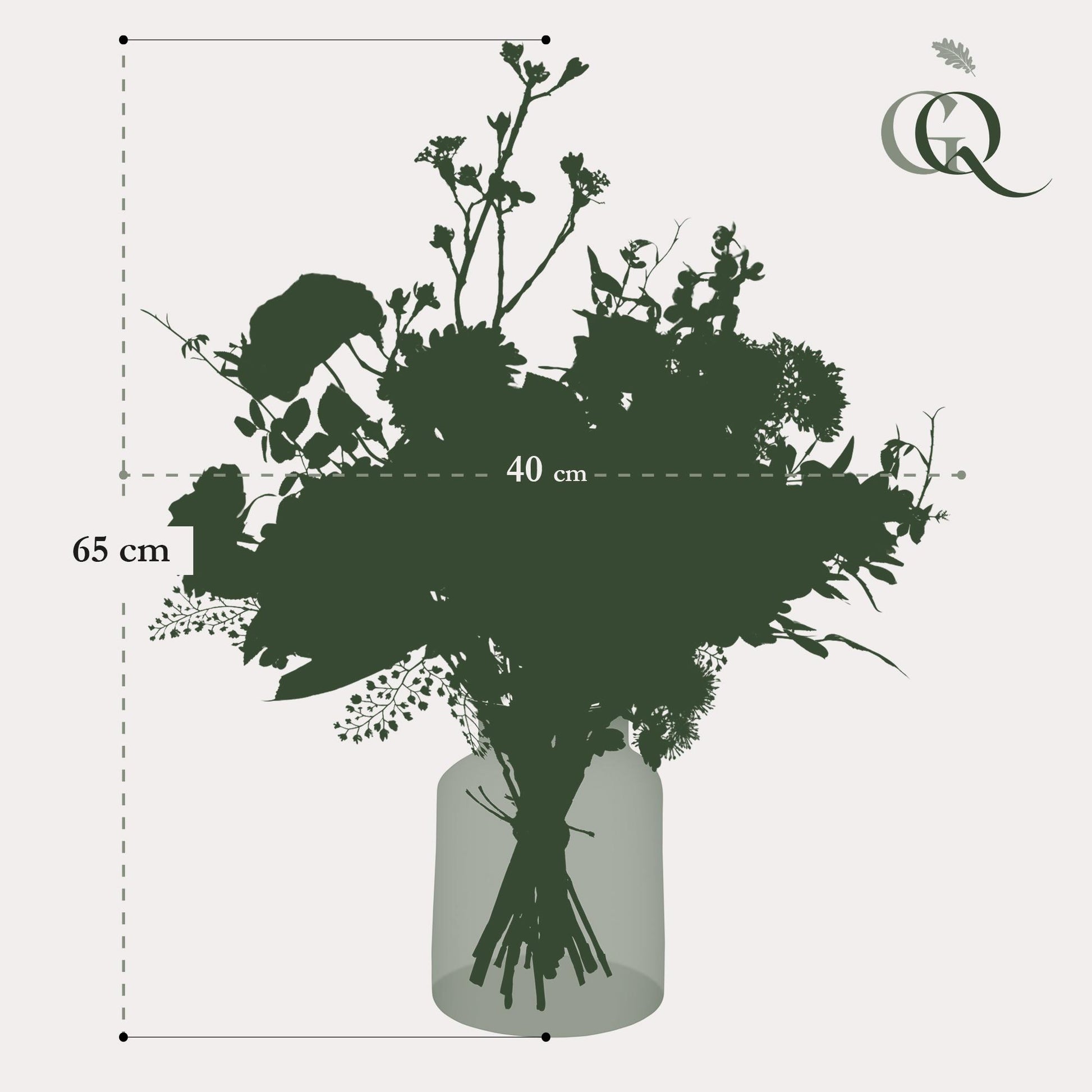 Kunstbloemen - Boeket M - Mystic Summer - 65 cm - Forest Plants