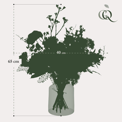 Kunstbloemen - Boeket M - Mystic Summer - 65 cm - Forest Plants