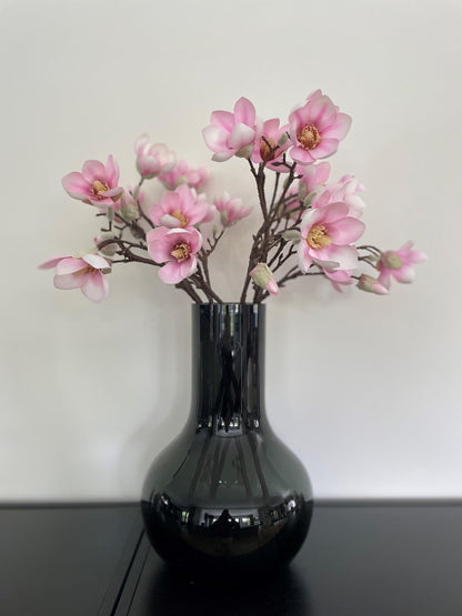 Kunstbloemen - Magnolia bloem Roze x8 - 65cm - Forest Plants