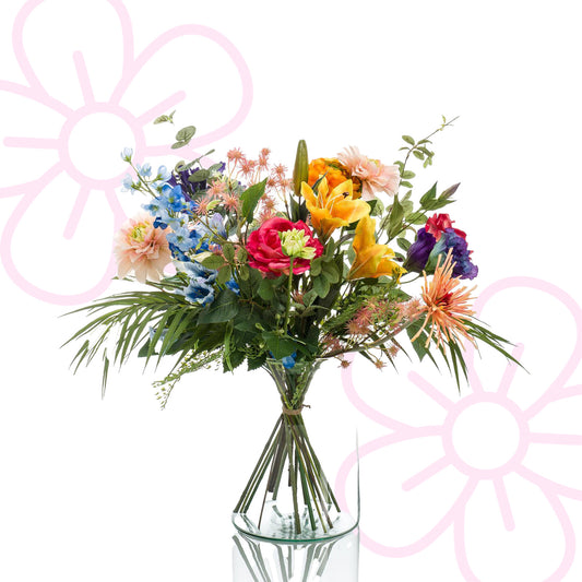 Kunstbloemen - Boeket M - Pretty Powerful - 67 cm - Forest Plants
