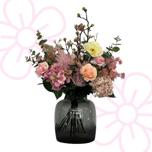 Kunstbloemen - Boeket M - Mystic Summer - 65 cm - Forest Plants