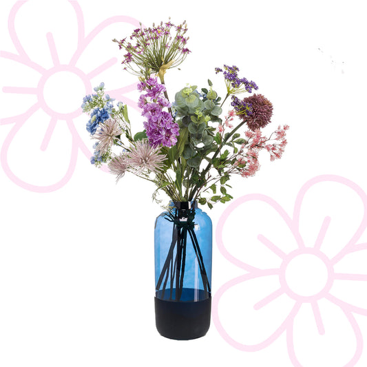 Kunstbloemen - Boeket XL -  Power of Pastels - 90cm - Forest Plants