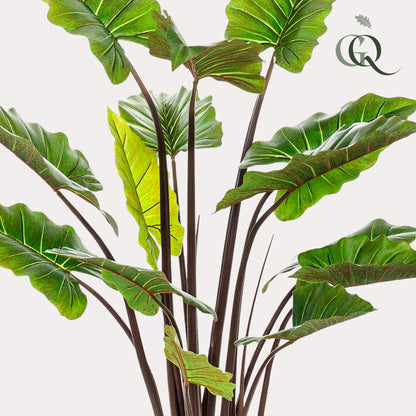 Kunstplant - Colocasia Pink China - Olifantsoor - 130 cm - Forest Plants