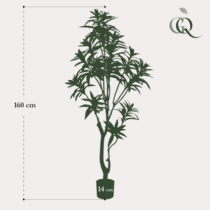 Kunstplant - Dracaena - Drakenboom - 155 cm - Forest Plants