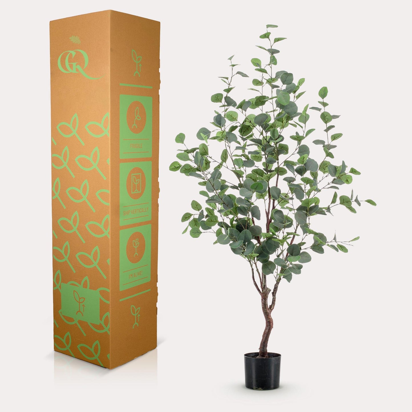 Kunstplant - Eucalyptus - Blauwe Gomboom  - 120 cm - Forest Plants