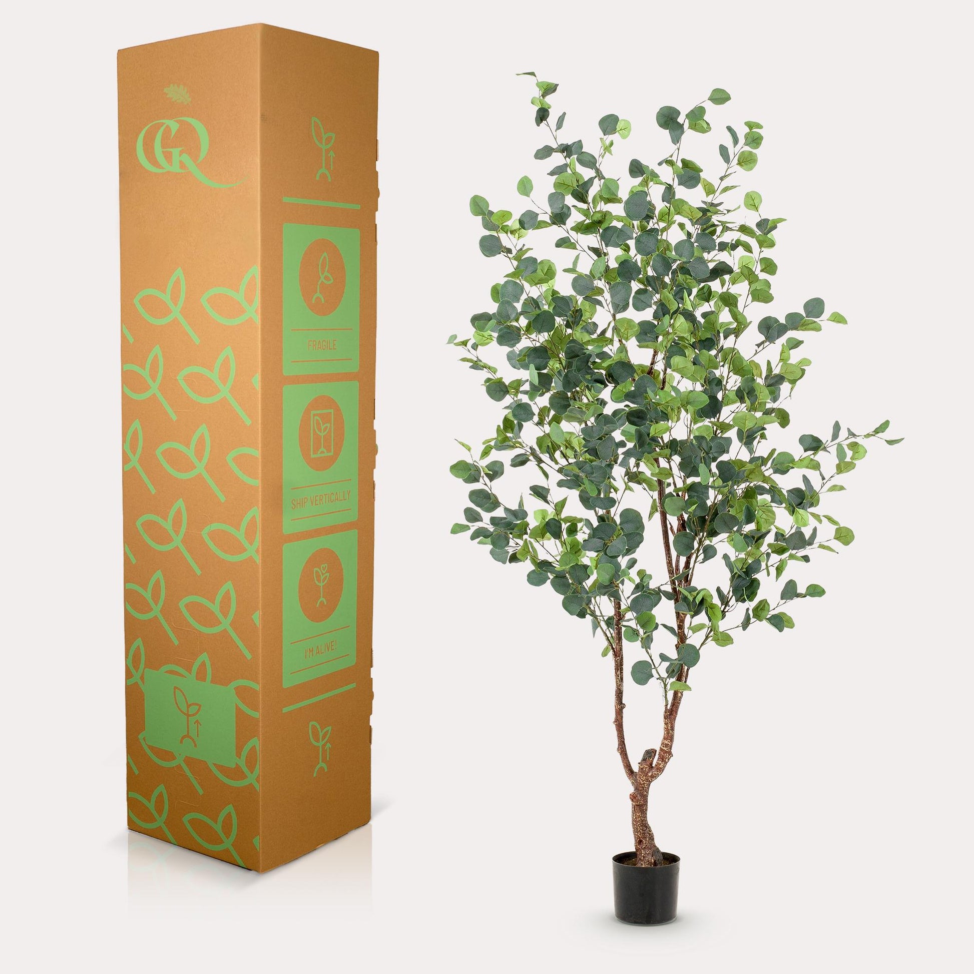 Kunstplant - Eucalyptus - Blauwe Gomboom  - 180 cm - Forest Plants